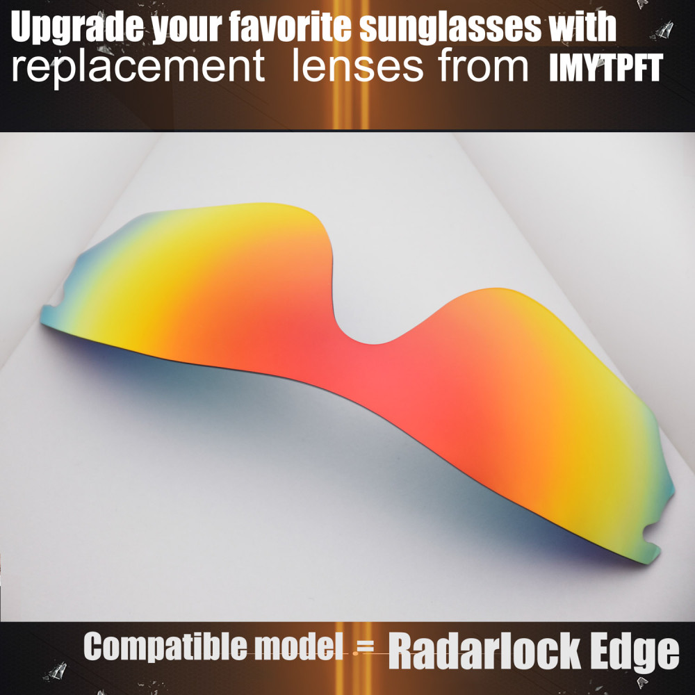 Imytpft Compatible/Replacement For Lenses Oakley Radarlock Edge  Red Polarized