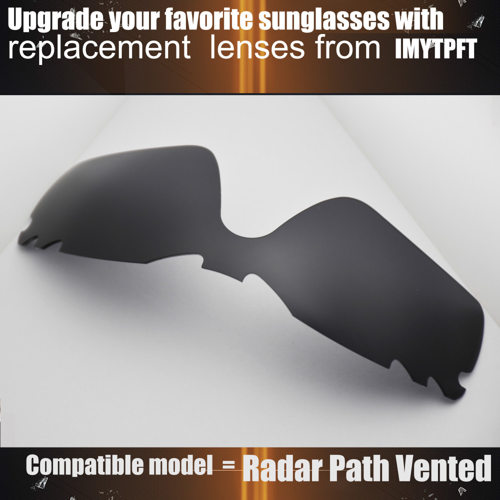 Imytpft Compatible/Replacement for Lenses Oakley Radar Path Vented  Black Polarized