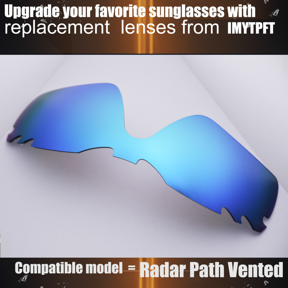 Imytpft Compatible/Replacement for Lenses Oakley Radar Path Vented  Blue Polarized