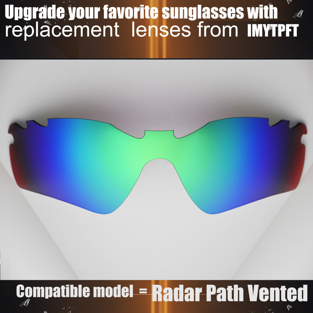 Imytpft Compatible/Replacement for Lenses Oakley Radar Path Vented  Green Polarized