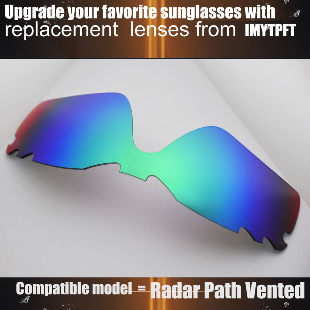Imytpft Compatible/Replacement for Lenses Oakley Radar Path Vented  Green Polarized