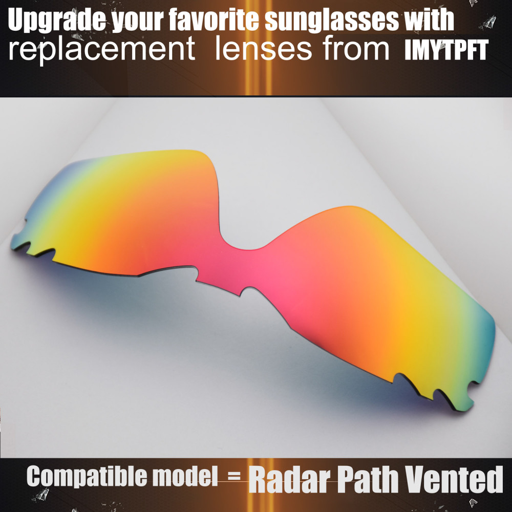 Imytpft Compatible/Replacement for Lenses Oakley Radar Path Vented  Red Polarized