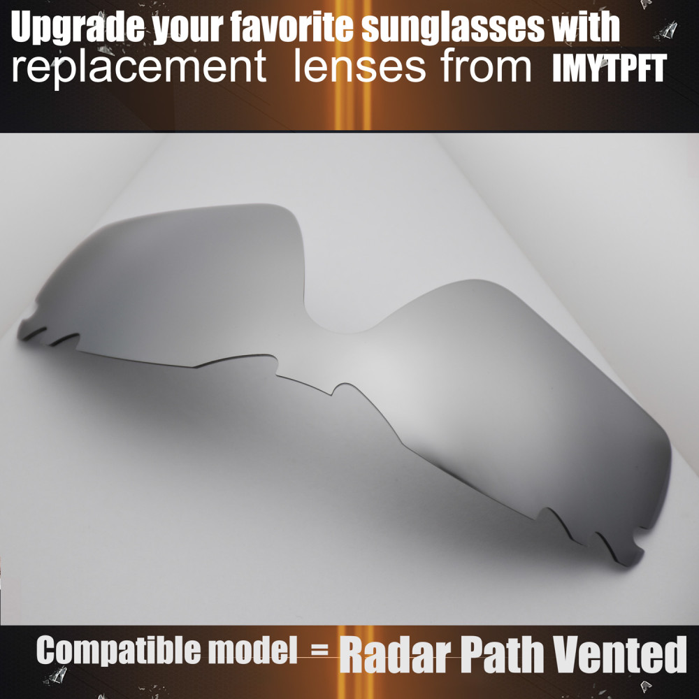 Imytpft Compatible/Replacement for Lenses Oakley Radar Path Vented  Titanium Mirror Polarized