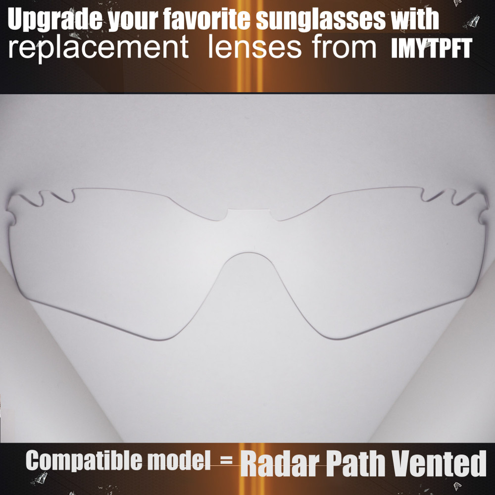 Imytpft Compatible/Replacement for Lenses Oakley Radar Path Vented  Transparent Polarized