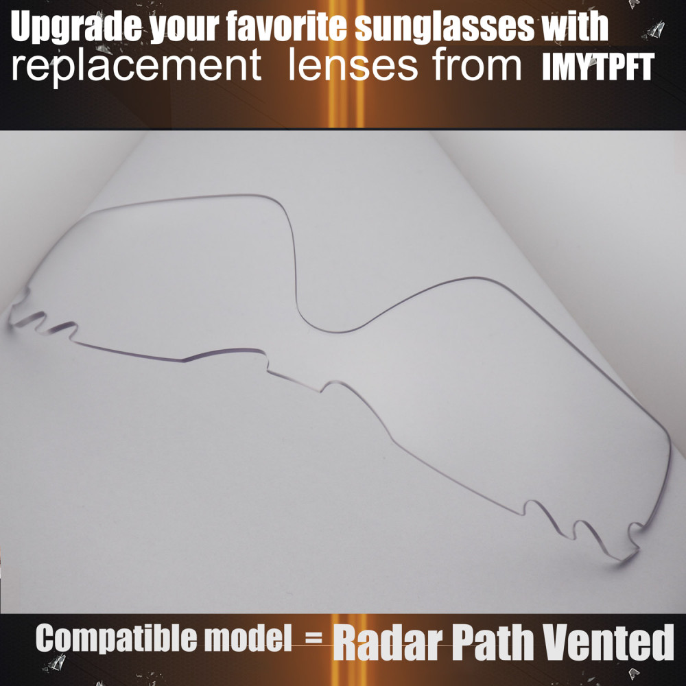 Imytpft Compatible/Replacement for Lenses Oakley Radar Path Vented  Transparent Polarized