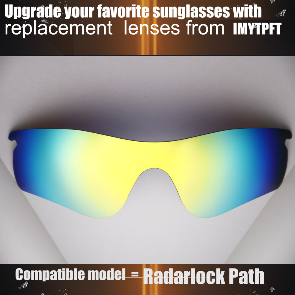Imytpft Compatible/Replacement for Lenses Oakley Radarlock Path  24K Gold Polarized