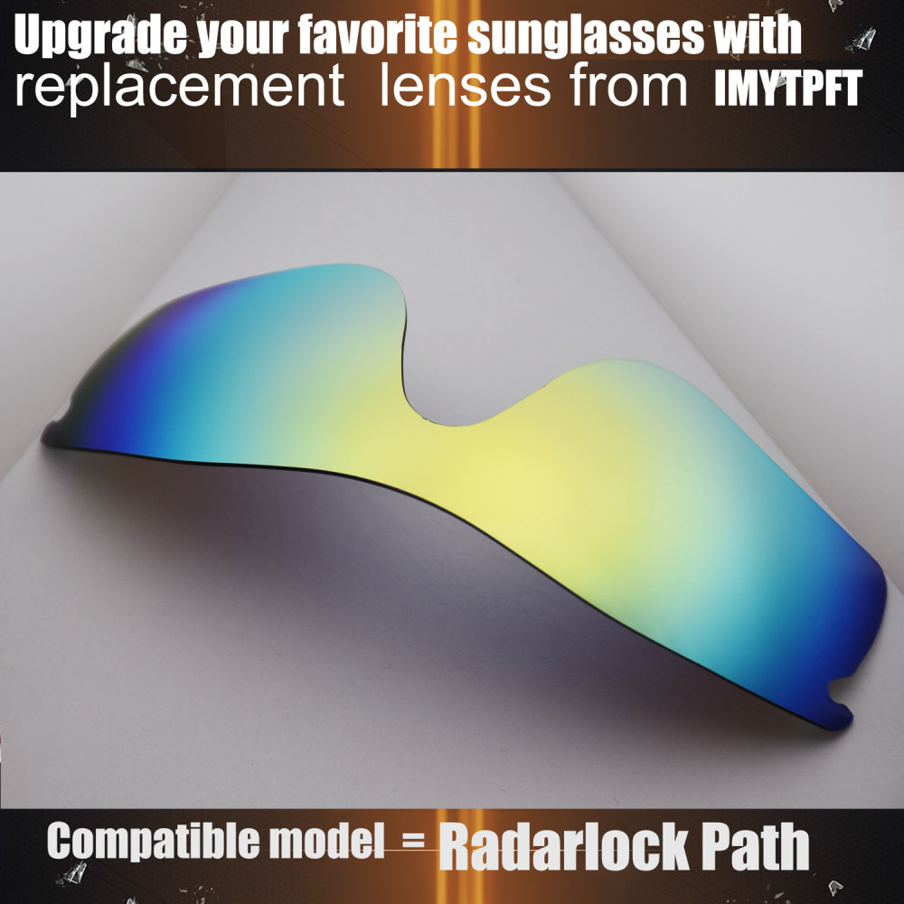 Imytpft Compatible/Replacement for Lenses Oakley Radarlock Path  24K Gold Polarized
