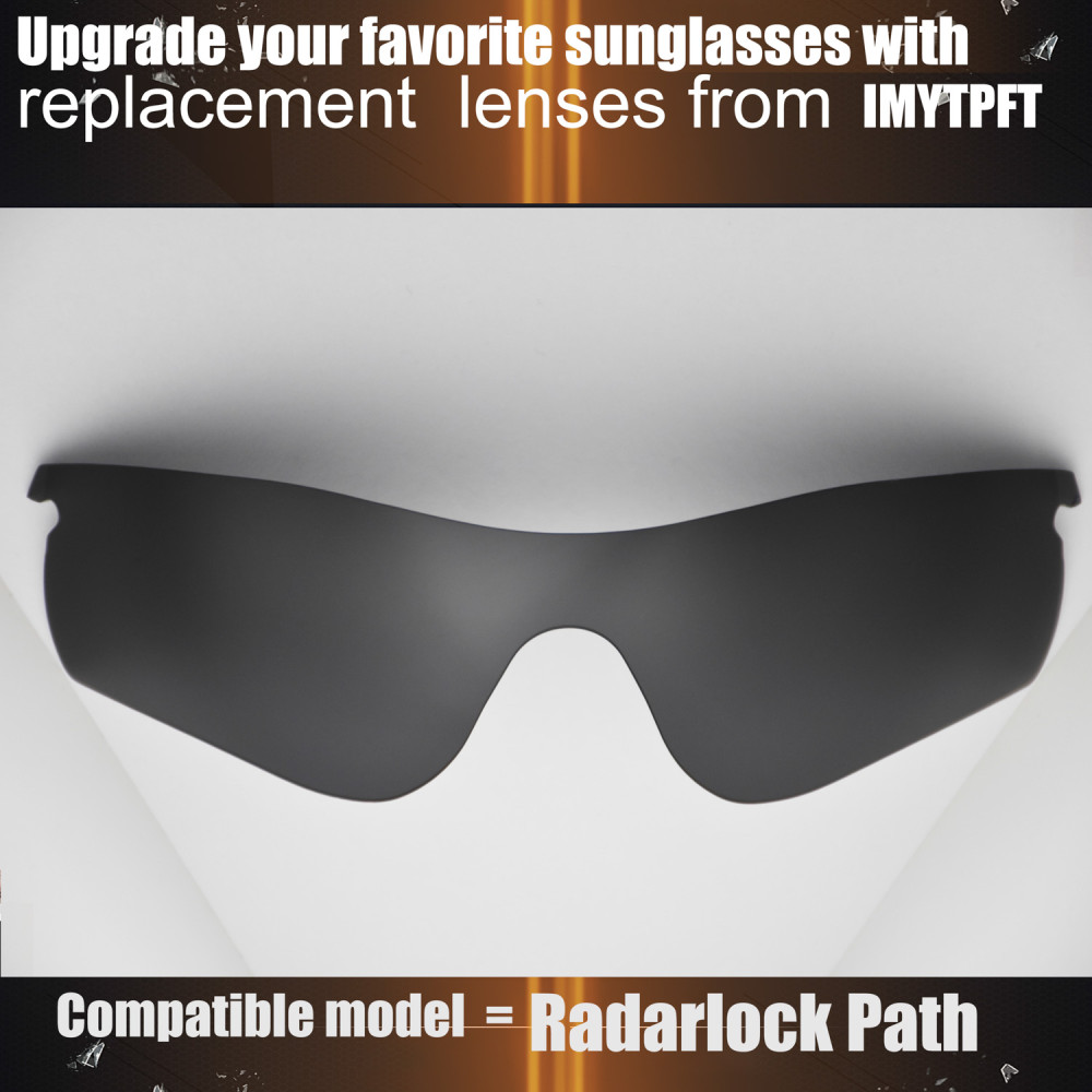 Imytpft Compatible/Replacement for Lenses Oakley Radarlock Path  Black Polarized