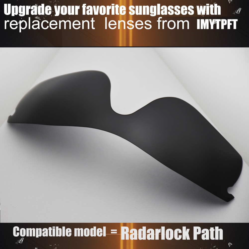 Imytpft Compatible/Replacement for Lenses Oakley Radarlock Path  Black Polarized