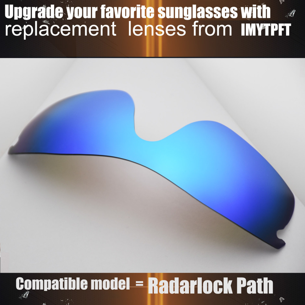Imytpft Compatible/Replacement for Lenses Oakley Radarlock Path  Blue Polarized