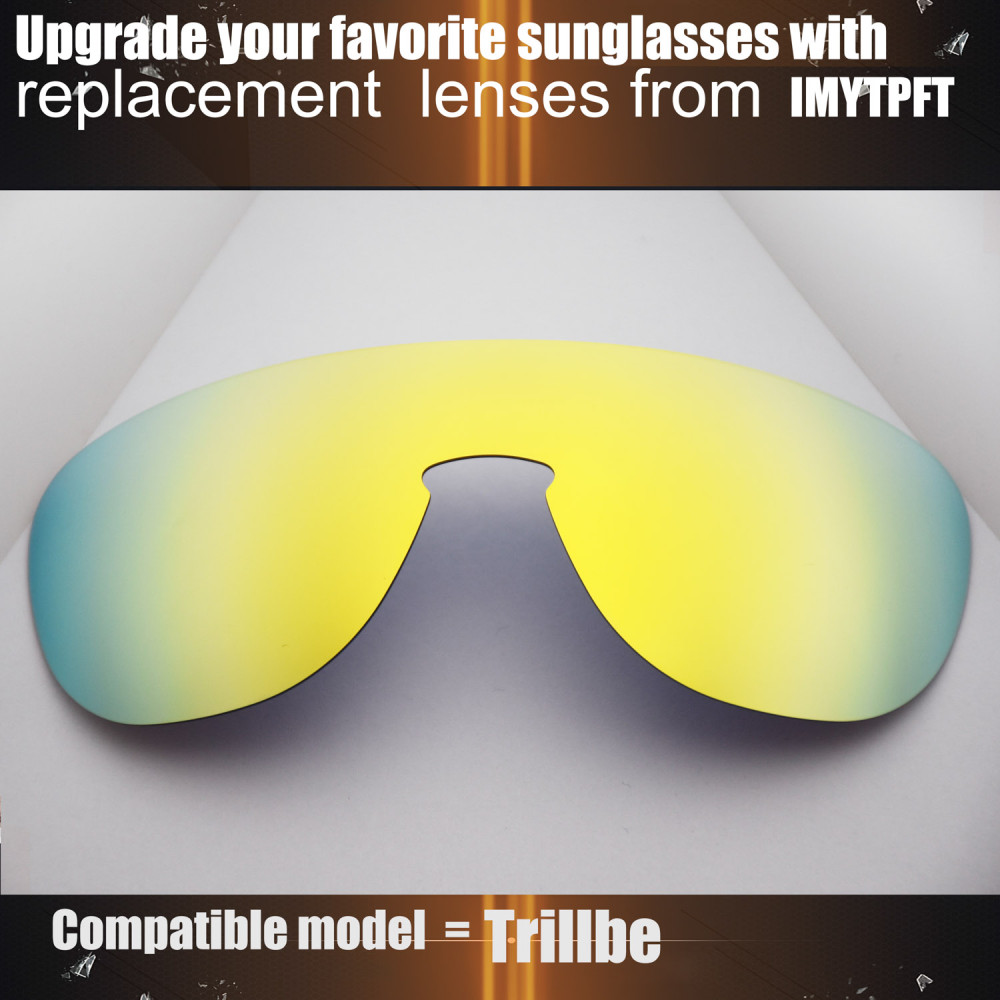 Imytpft Compatible/Replacement For Lenses Oakley Trillbe  24K Gold Polarized