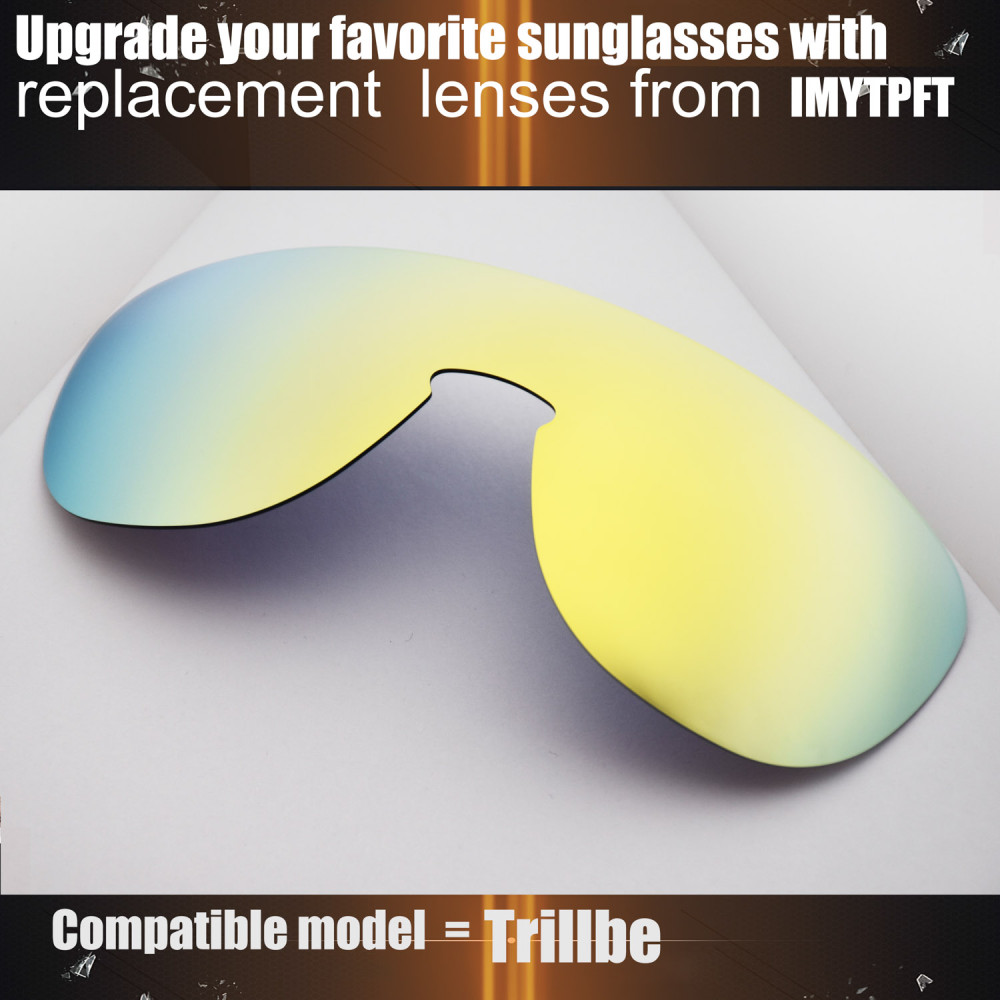 Imytpft Compatible/Replacement For Lenses Oakley Trillbe  24K Gold Polarized