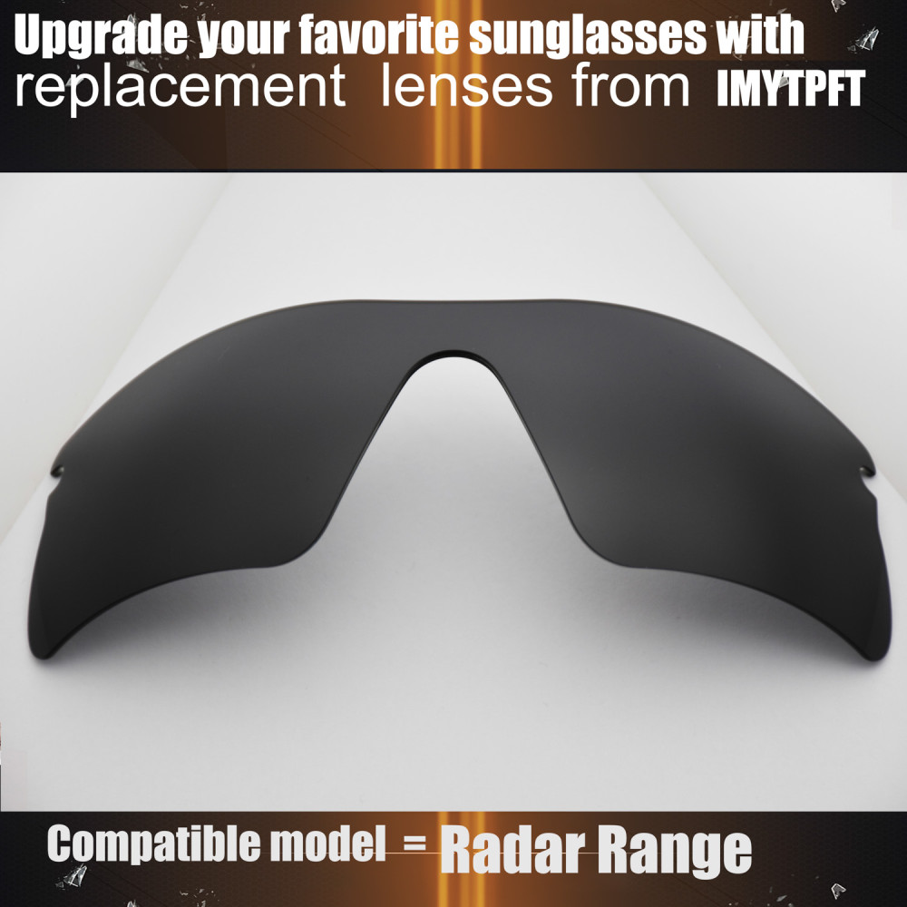 Imytpft Compatible/Replacement For Lenses Oakley Radar Range  Black Polarized