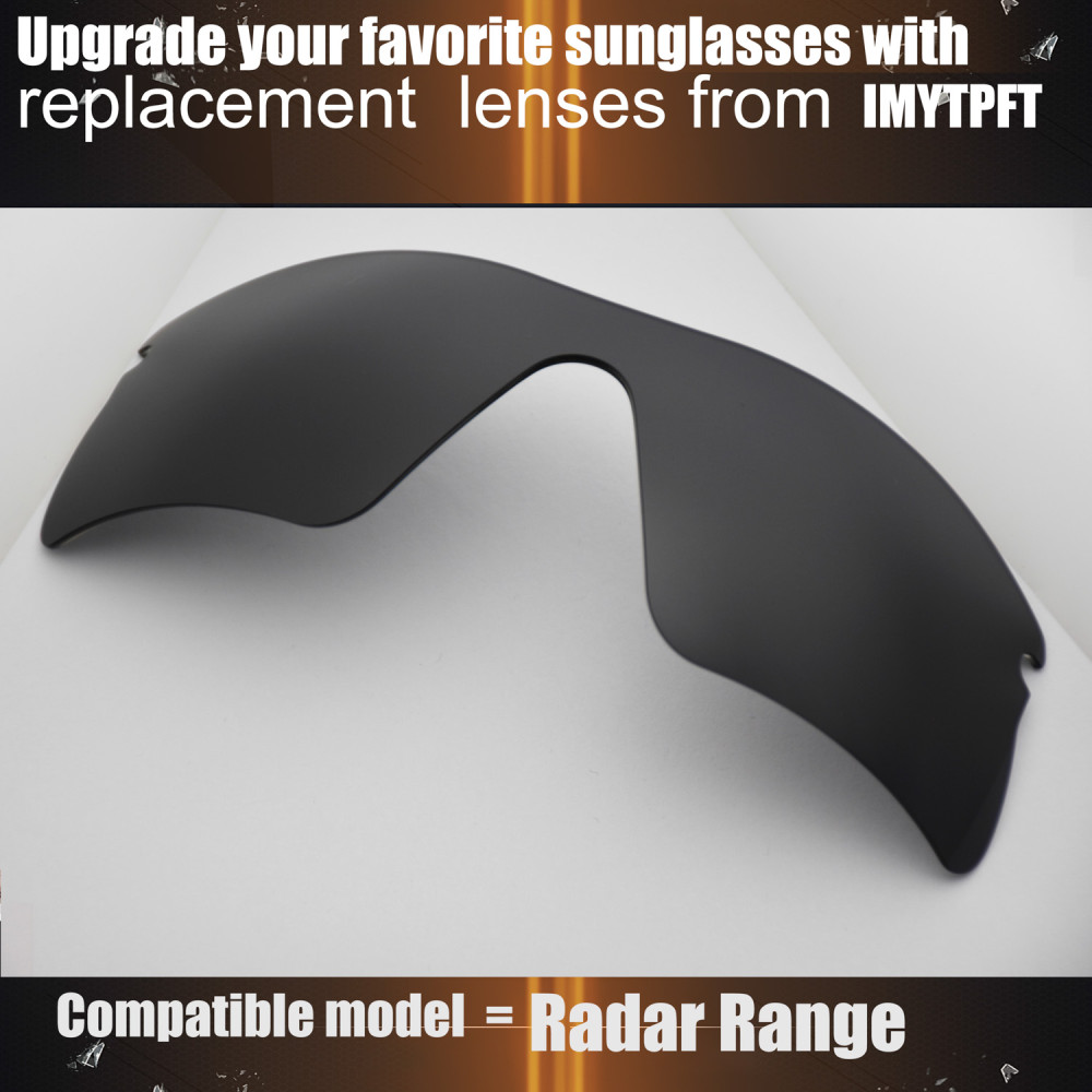 Imytpft Compatible/Replacement For Lenses Oakley Radar Range  Black Polarized