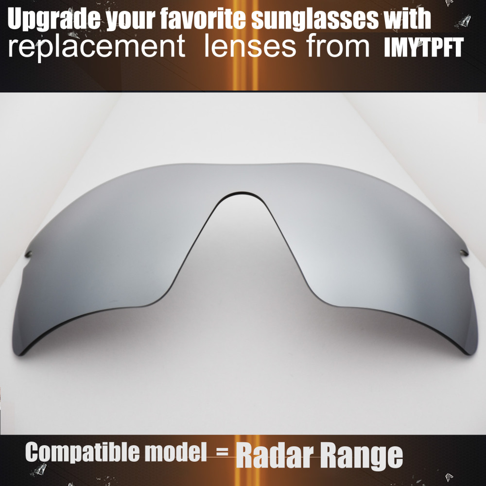 Imytpft Compatible/Replacement For Lenses Oakley Radar Range  Titanium Mirror Polarized