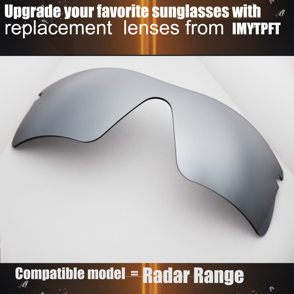 Imytpft Compatible/Replacement For Lenses Oakley Radar Range  Titanium Mirror Polarized
