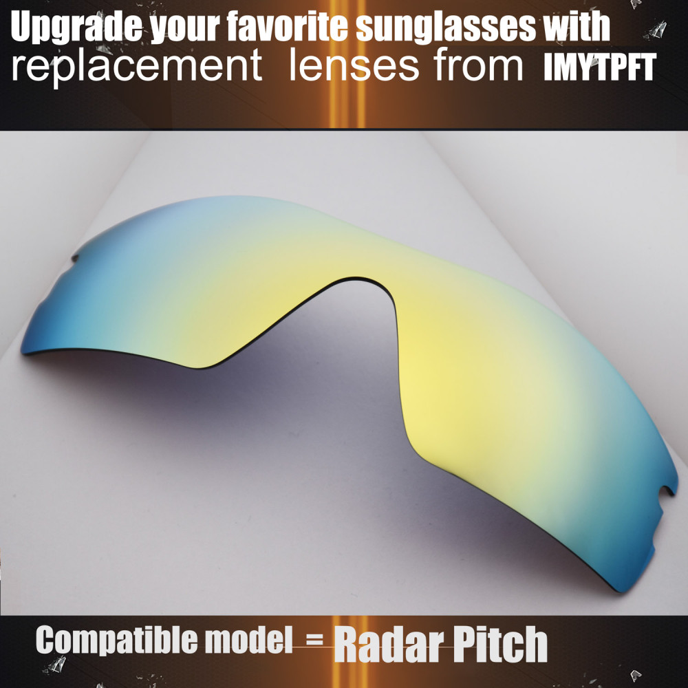 Imytpft Compatible/Replacement For Lenses Oakley Radar Pitch  24K Gold Polarized