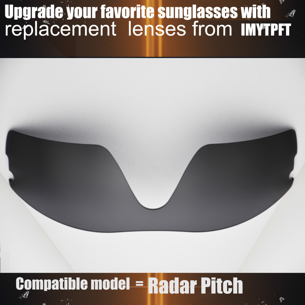 Imytpft Compatible/Replacement For Lenses Oakley Radar Pitch  Black Polarized