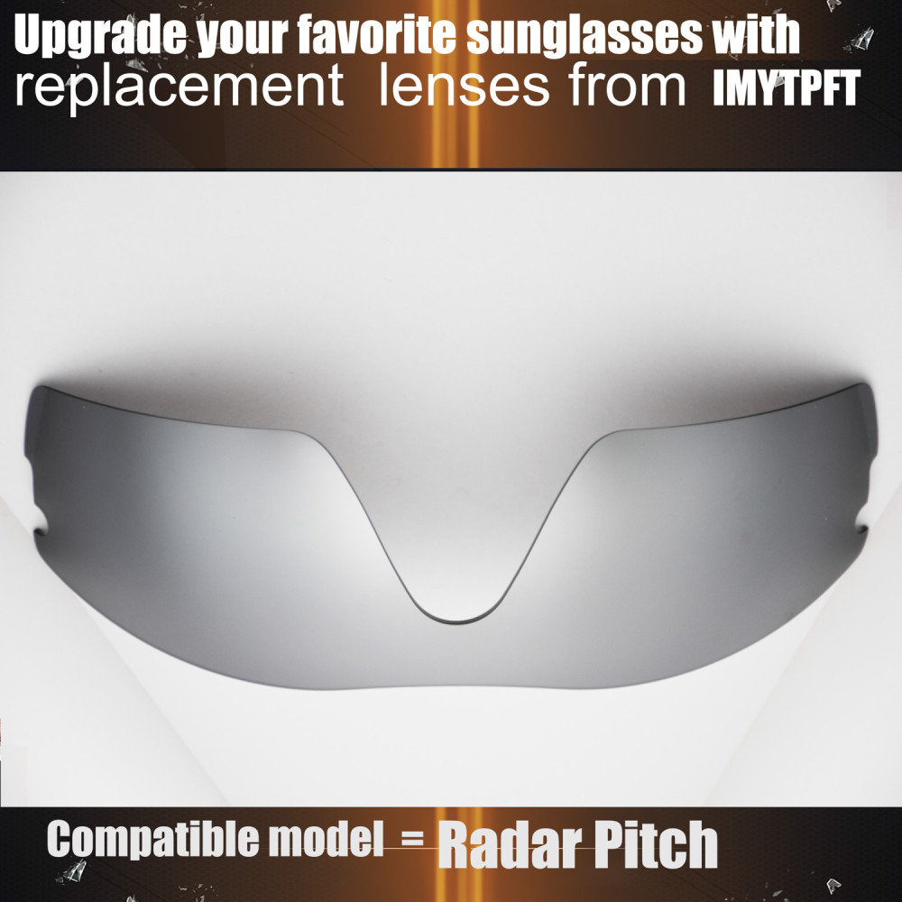 Imytpft Compatible/Replacement For Lenses Oakley Radar Pitch  Titanium Mirror Polarized