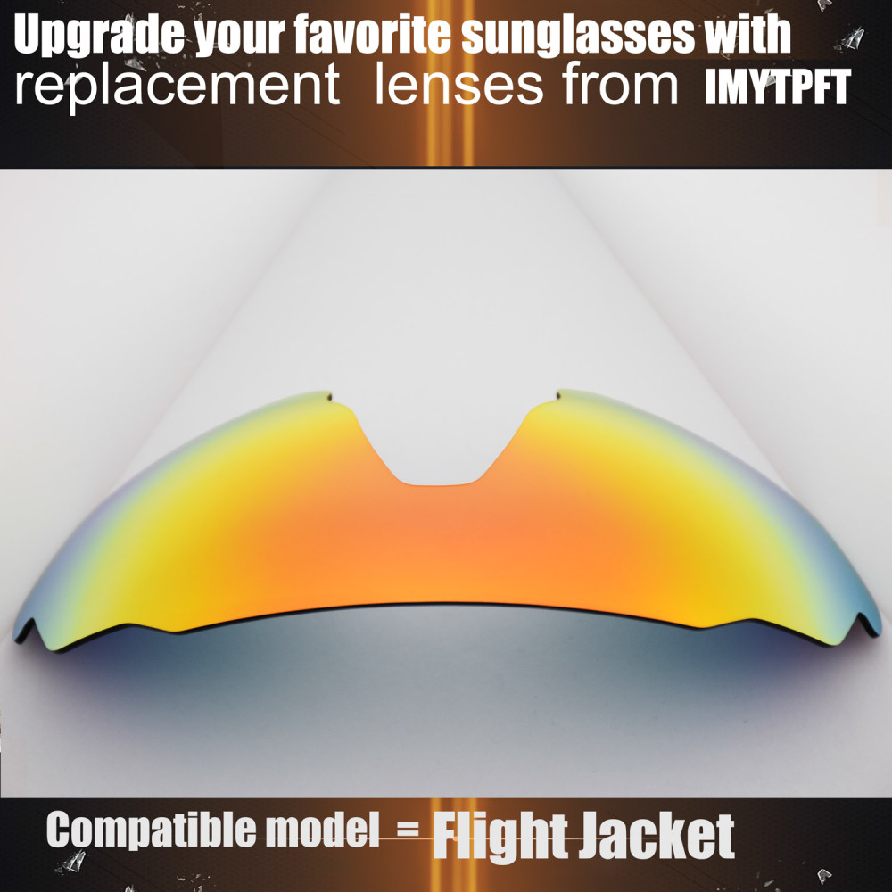 Imytpft Compatible/Replacement For Lenses Oakley Flight Jacket Red Polarized Imytpft Compatible/Replacement For Lenses Oakley Flight Jacket Red Polarized