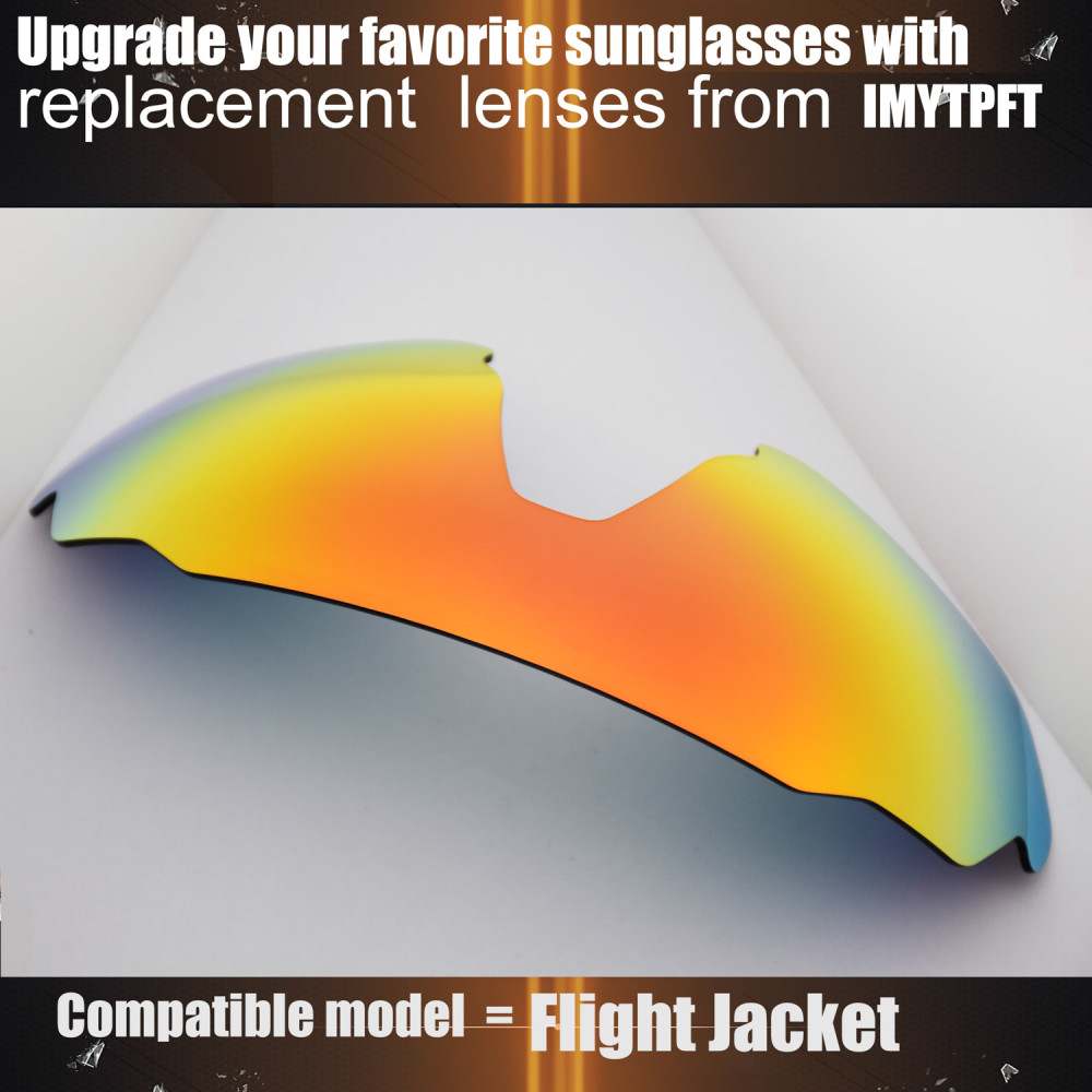 Imytpft Compatible/Replacement For Lenses Oakley Flight Jacket Red Polarized Imytpft Compatible/Replacement For Lenses Oakley Flight Jacket Red Polarized