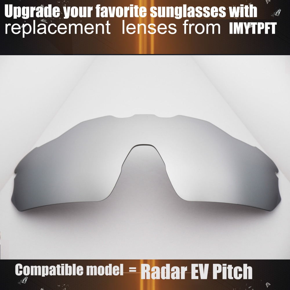 Imytpft Compatible/Replacement for Lenses Oakley Radar EV Pitch  Titanium Mirror Polarized