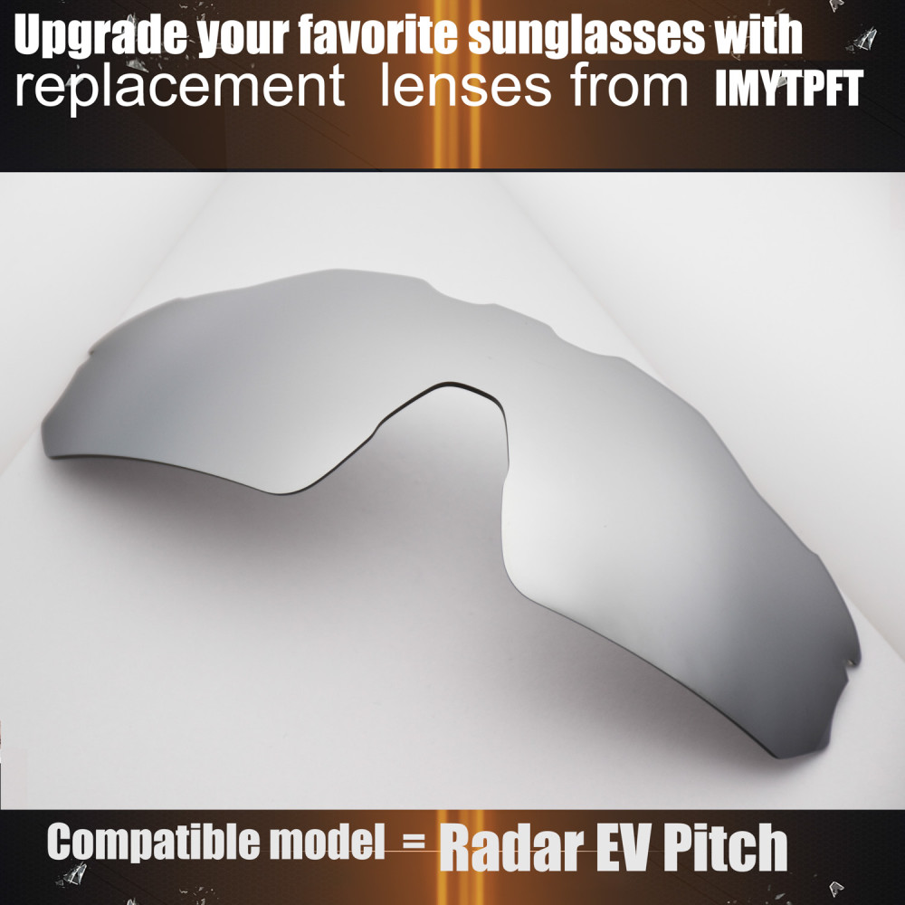 Imytpft Compatible/Replacement for Lenses Oakley Radar EV Pitch  Titanium Mirror Polarized