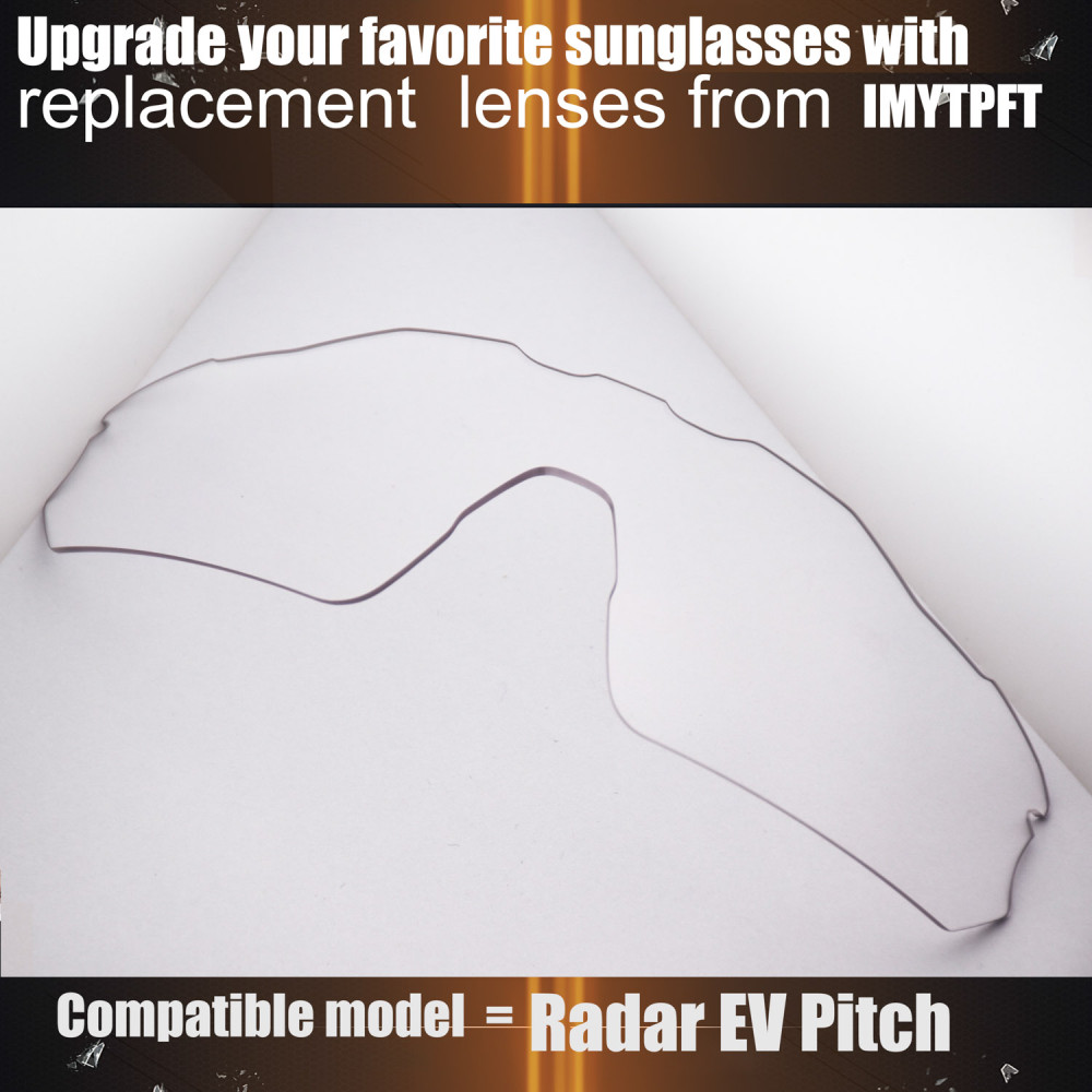 Imytpft Compatible/Replacement for Lenses Oakley Radar EV Pitch Transparent Polarized Imytpft Compatible/Replacement for Lenses Oakley Radar EV Pitch Transparent Polarized