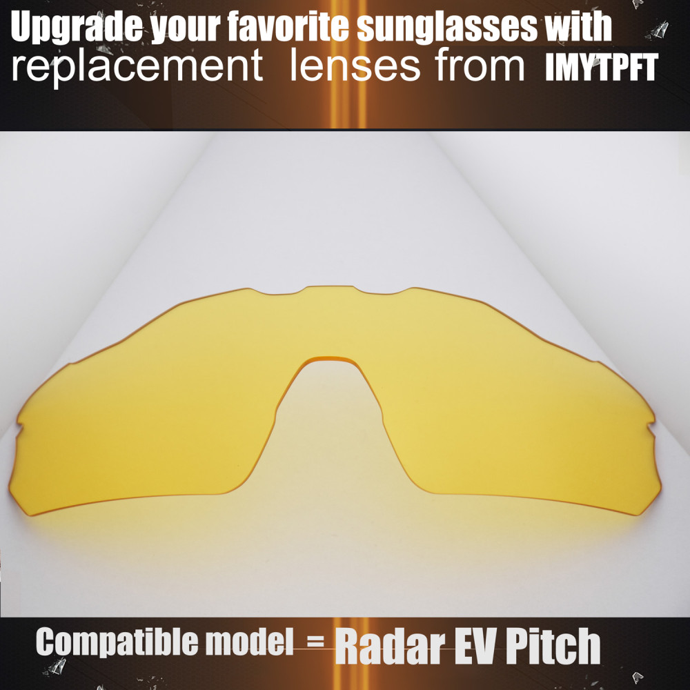 Imytpft Compatible/Replacement for Lenses Oakley Radar EV Pitch Transparent Yellow Polarized