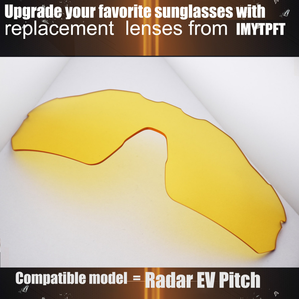 Imytpft Compatible/Replacement for Lenses Oakley Radar EV Pitch Transparent Yellow Polarized