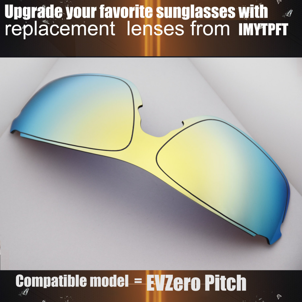 Imytpft Compatible/Replacement For Lenses Oakley EVZero Pitch  24K Gold Polarized