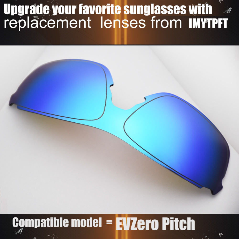 Imytpft Compatible/Replacement For Lenses Oakley EVZero Pitch  Blue Polarized