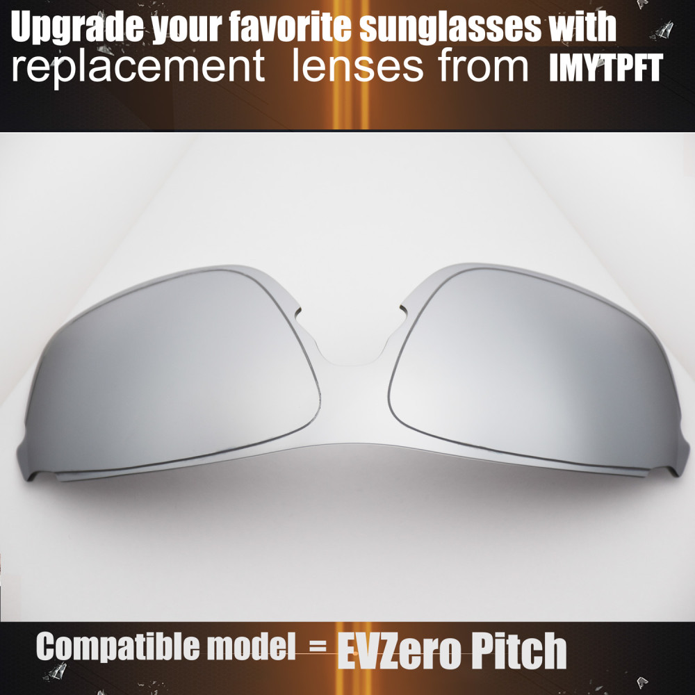 Imytpft Compatible/Replacement For Lenses Oakley EVZero Pitch  Titanium Mirror Polarized