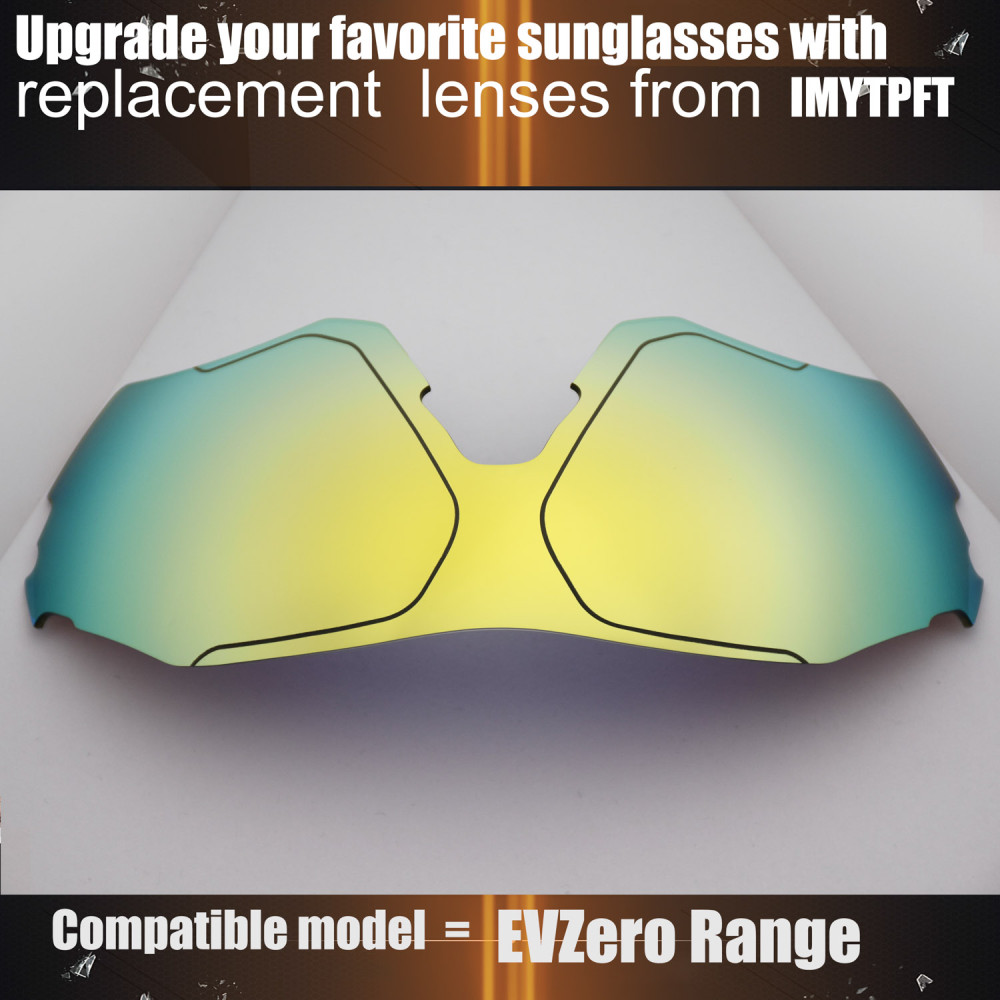 Imytpft Compatible/Replacement For Lenses Oakley EVZero Range  24K Gold Polarized