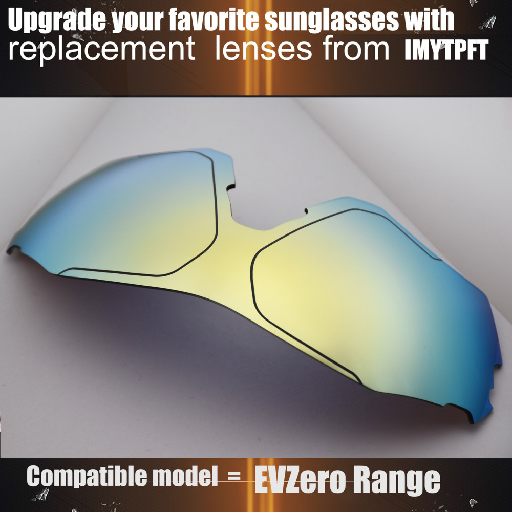 Imytpft Compatible/Replacement For Lenses Oakley EVZero Range  24K Gold Polarized