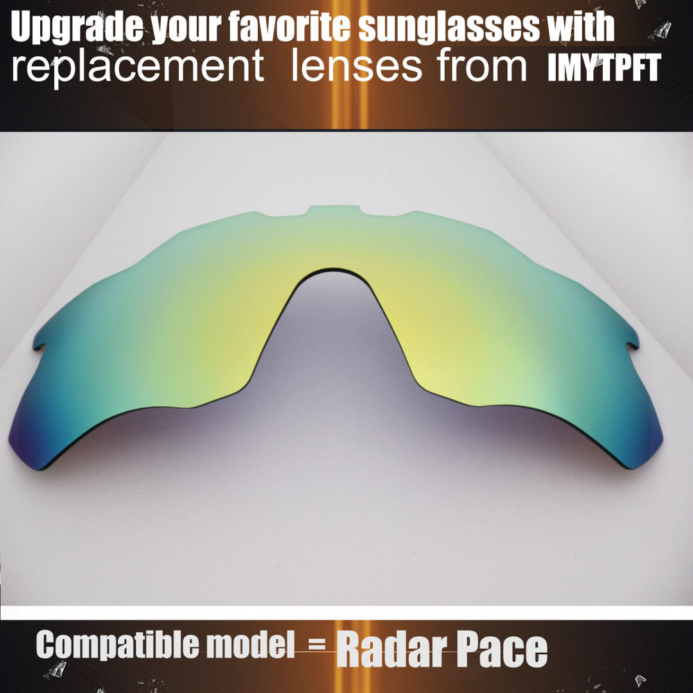 Imytpft Compatible/Replacement for Lenses Oakley Radar Pace  24K Gold Polarized