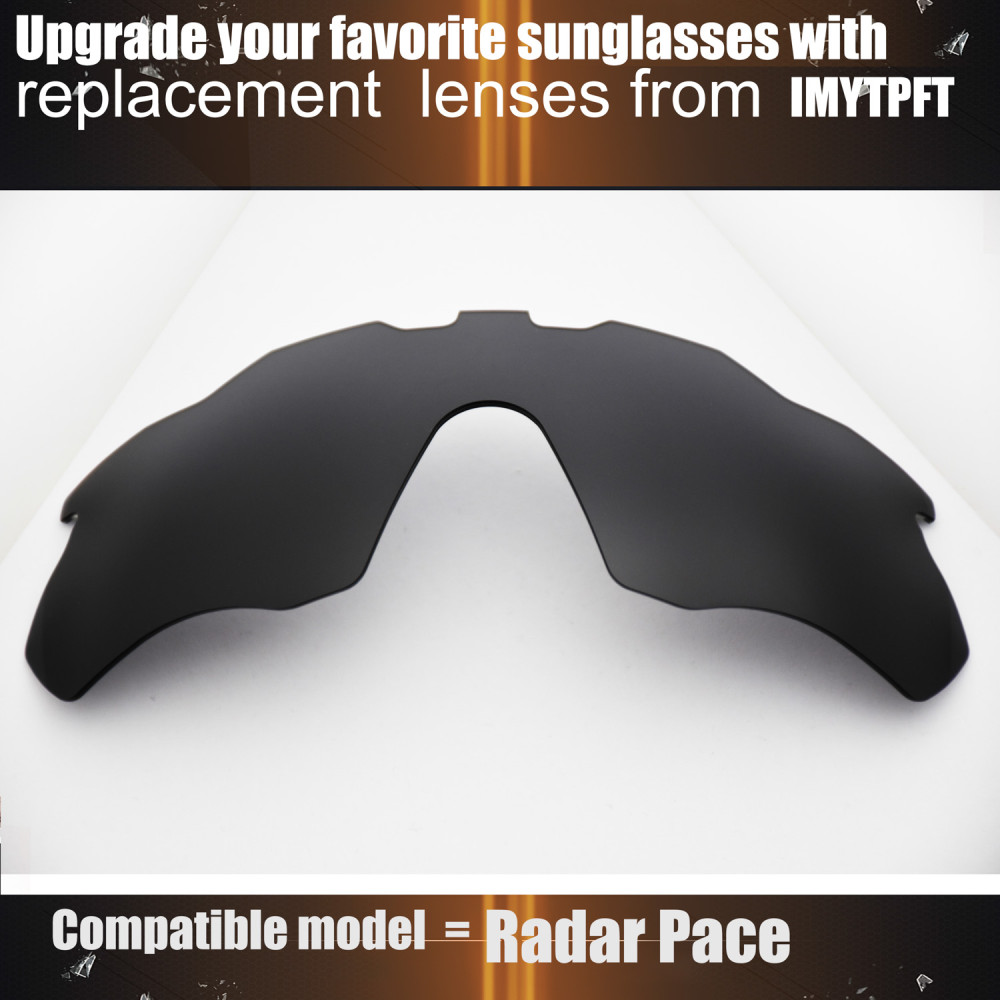 Imytpft Compatible/Replacement for Lenses Oakley Radar Pace  Black Polarized