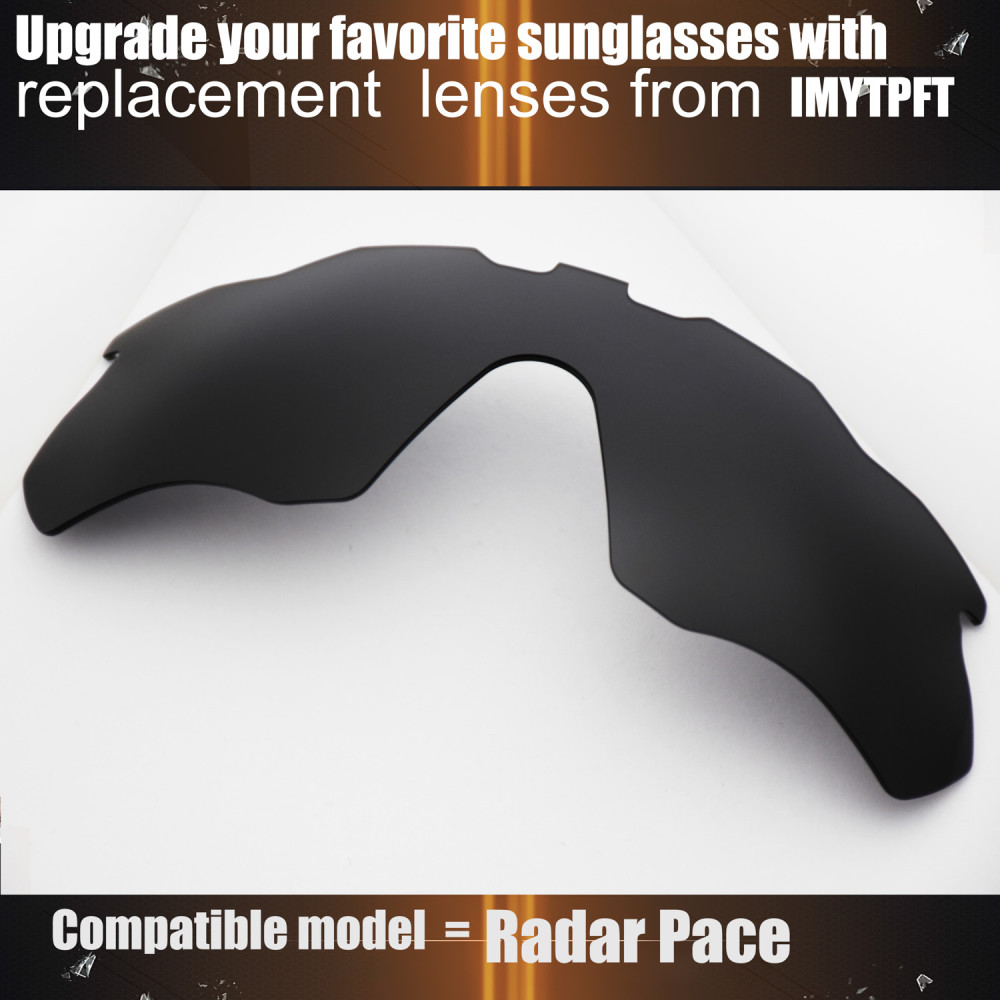 Imytpft Compatible/Replacement for Lenses Oakley Radar Pace  Black Polarized