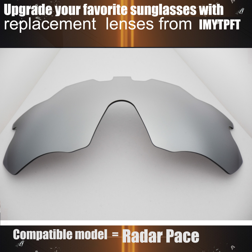 Imytpft Compatible/Replacement for Lenses Oakley Radar Pace  Titanium Mirror Polarized