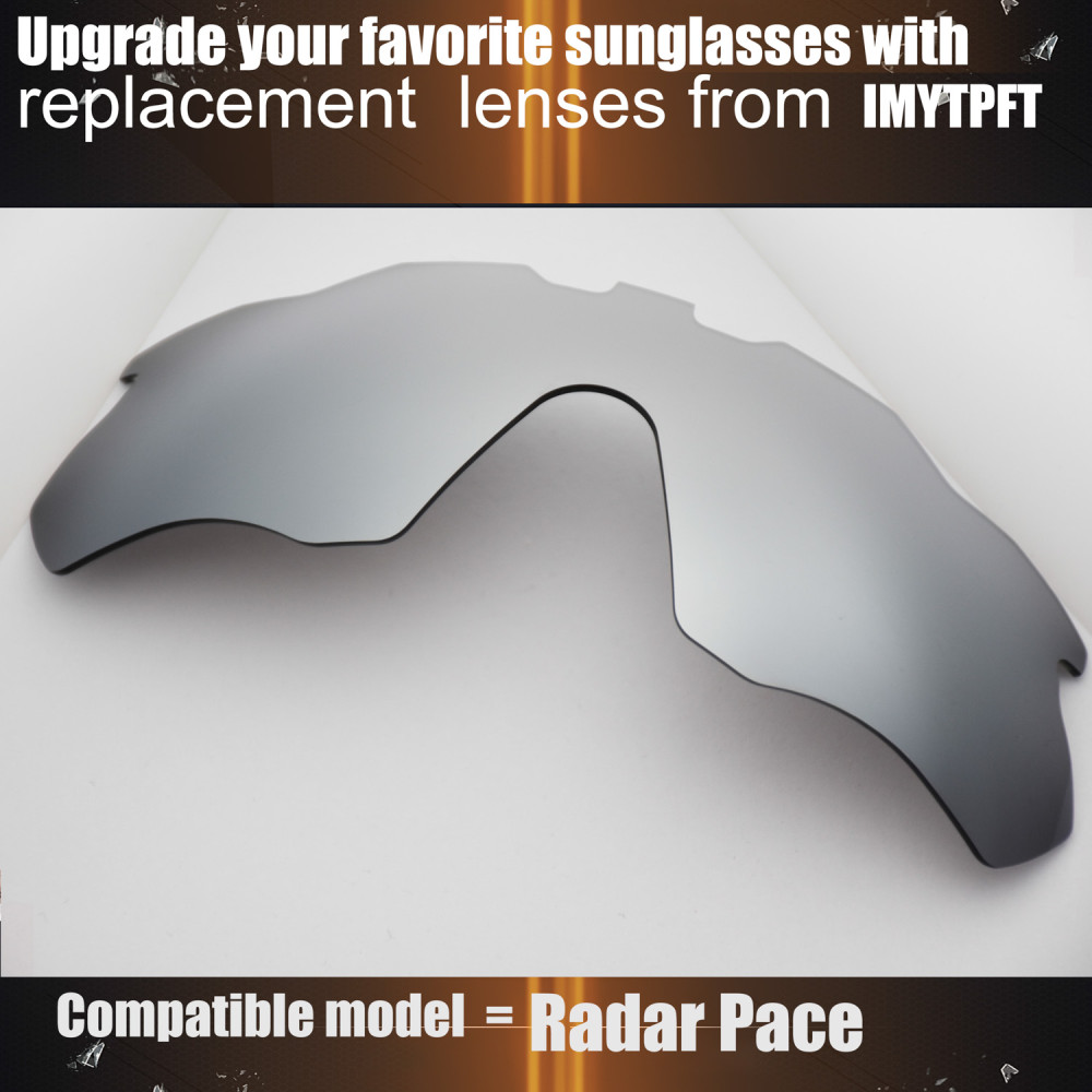 Imytpft Compatible/Replacement for Lenses Oakley Radar Pace  Titanium Mirror Polarized