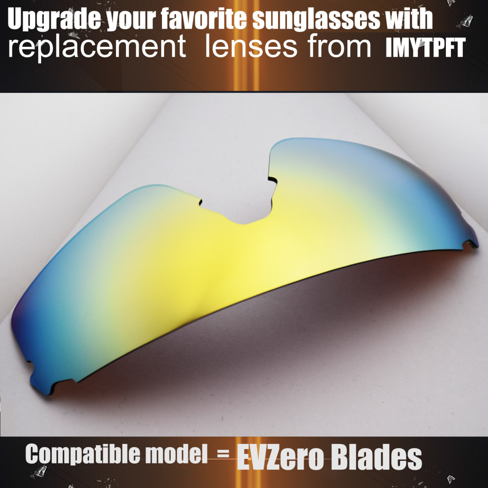 Imytpft Compatible/Replacement For Lenses Oakley EVZero Blades  24K Gold Polarized