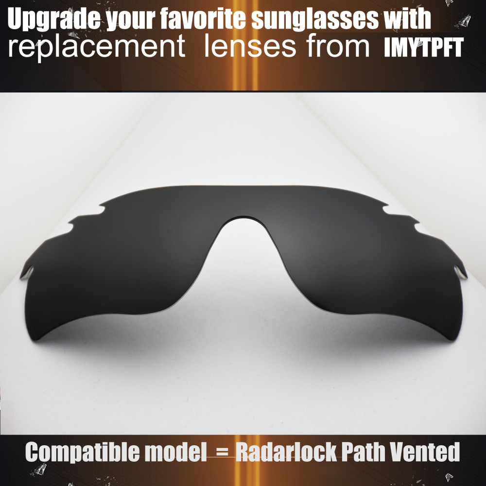 Imytpft Compatible/Replacement for Lenses Oakley Radarlock Path Vented  Black Polarized