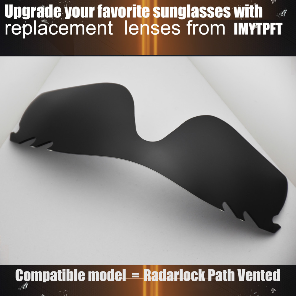 Imytpft Compatible/Replacement for Lenses Oakley Radarlock Path Vented  Black Polarized