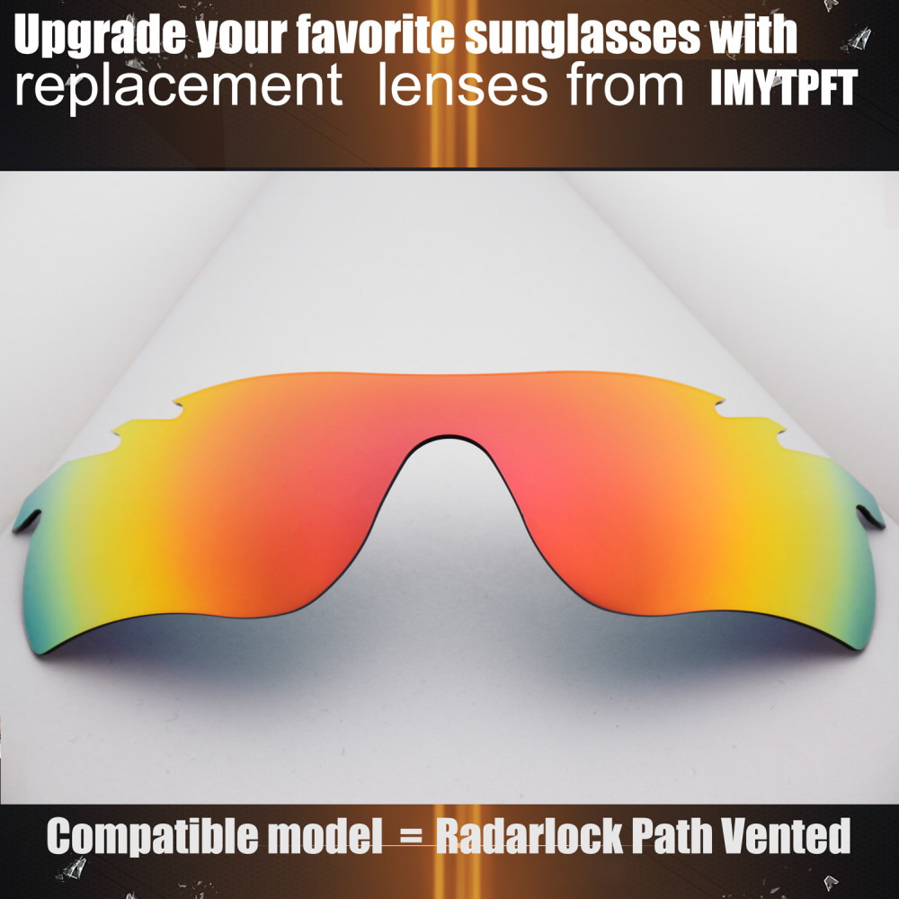 Imytpft Compatible/Replacement for Lenses Oakley Radarlock Path Vented  Red Polarized
