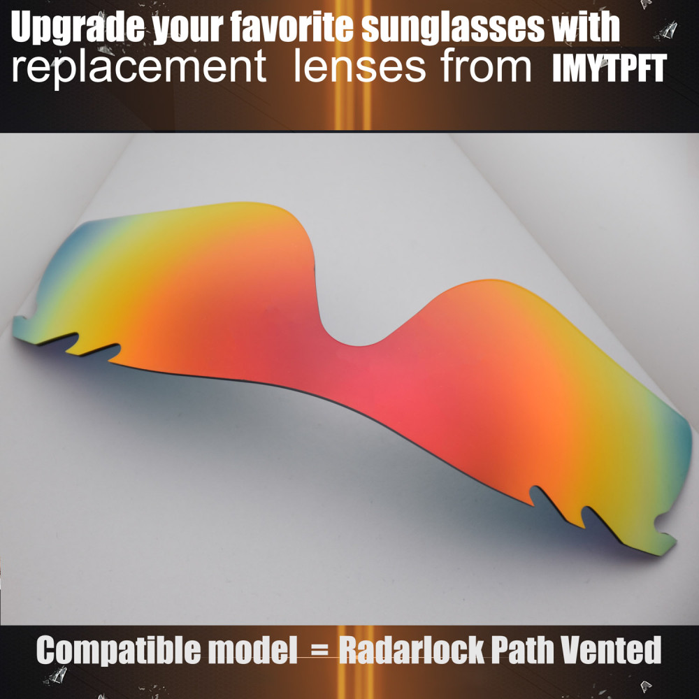 Imytpft Compatible/Replacement for Lenses Oakley Radarlock Path Vented  Red Polarized