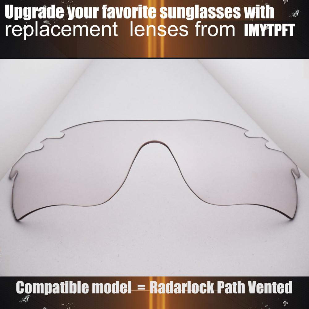Imytpft Compatible/Replacement for Lenses Oakley Radarlock Path Vented  Photochromic Polarized