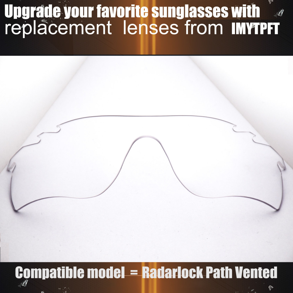 Imytpft Compatible/Replacement for Lenses Oakley Radarlock Path Vented  Transparent Polarized