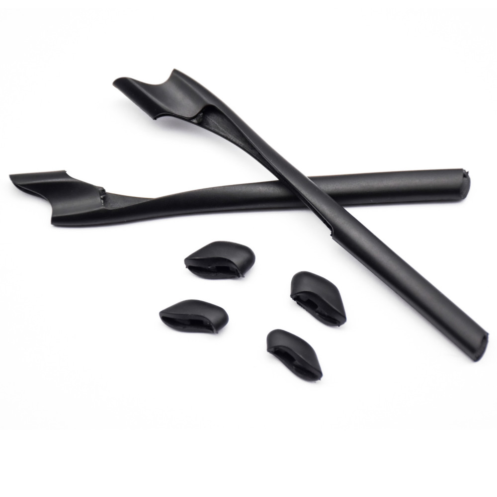 Imytpft Black Compatible/Replacement For Oakley Half Jacket 2.0 Sunglasses  Silicone Leg Set Rubber Kit