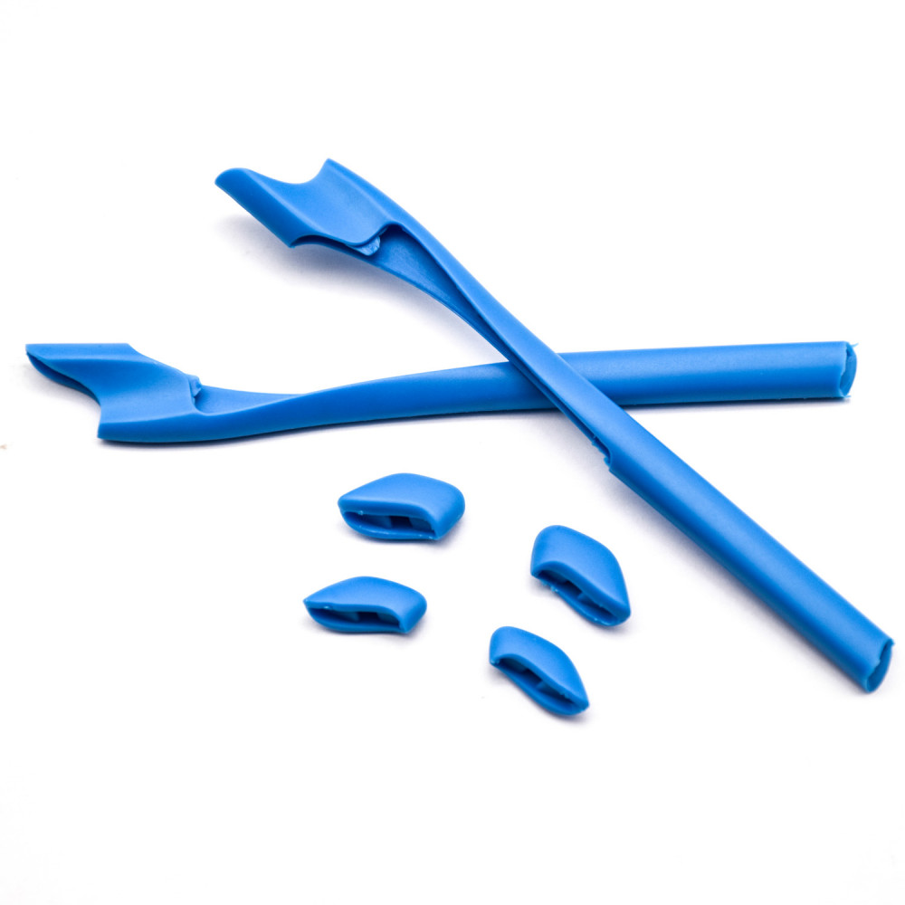 Imytpft Blue Compatible/Replacement For Oakley Half Jacket 2.0 Sunglasses  Silicone Leg Set Rubber Kit