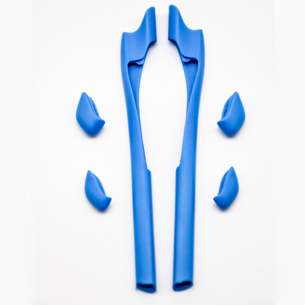 Imytpft Blue Compatible/Replacement For Oakley Half Jacket 2.0 Sunglasses  Silicone Leg Set Rubber Kit